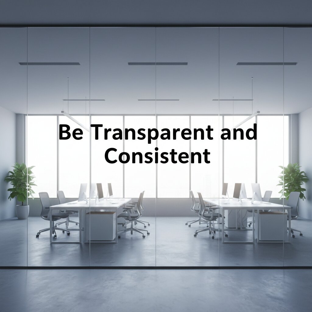 Be Transparent and Consistent 