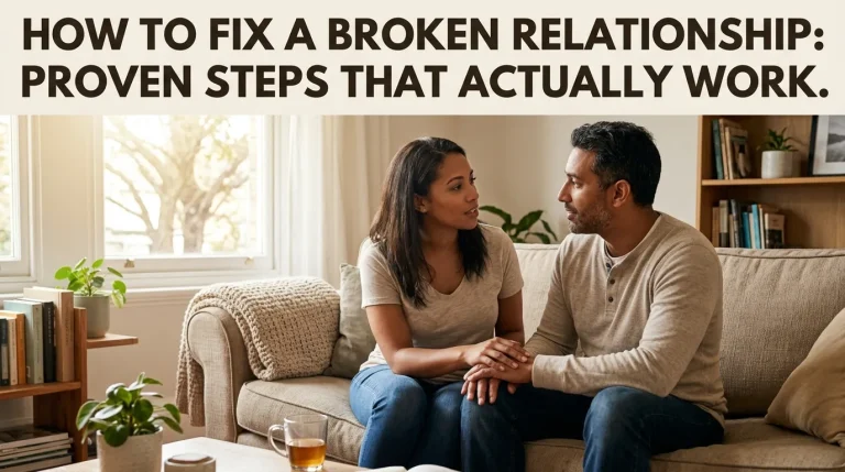 how to fix a broken relationship